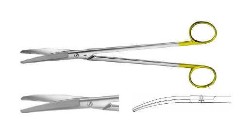 TC ВЕРТСЕЙМ НОЖИЦІ ВИГНУТІ 230MM